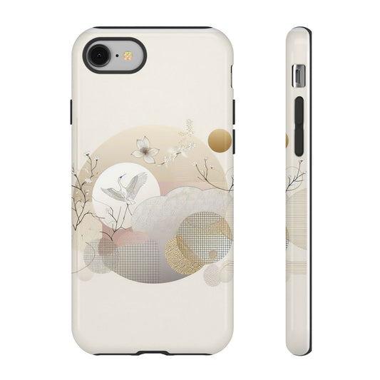 Phone Cases Korean Pattern Beige Aesthetic