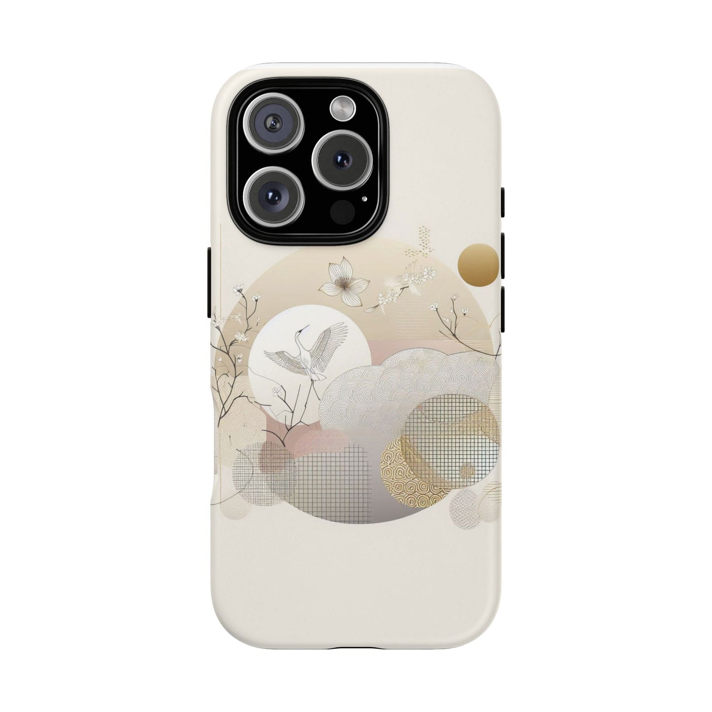 Phone Cases Korean Pattern Beige Aesthetic