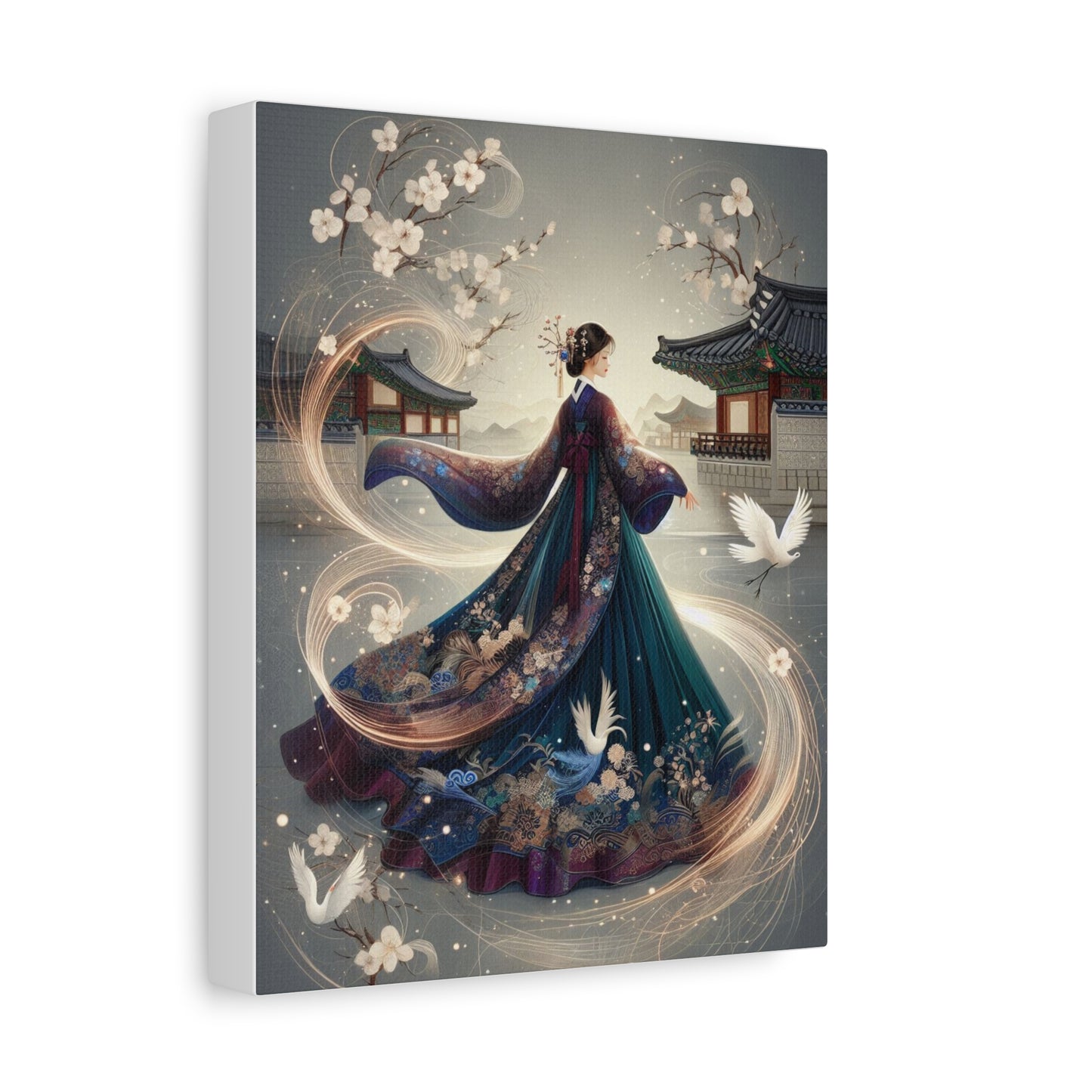 Canvas Print - Graceful Hanbok and Korean Elegance