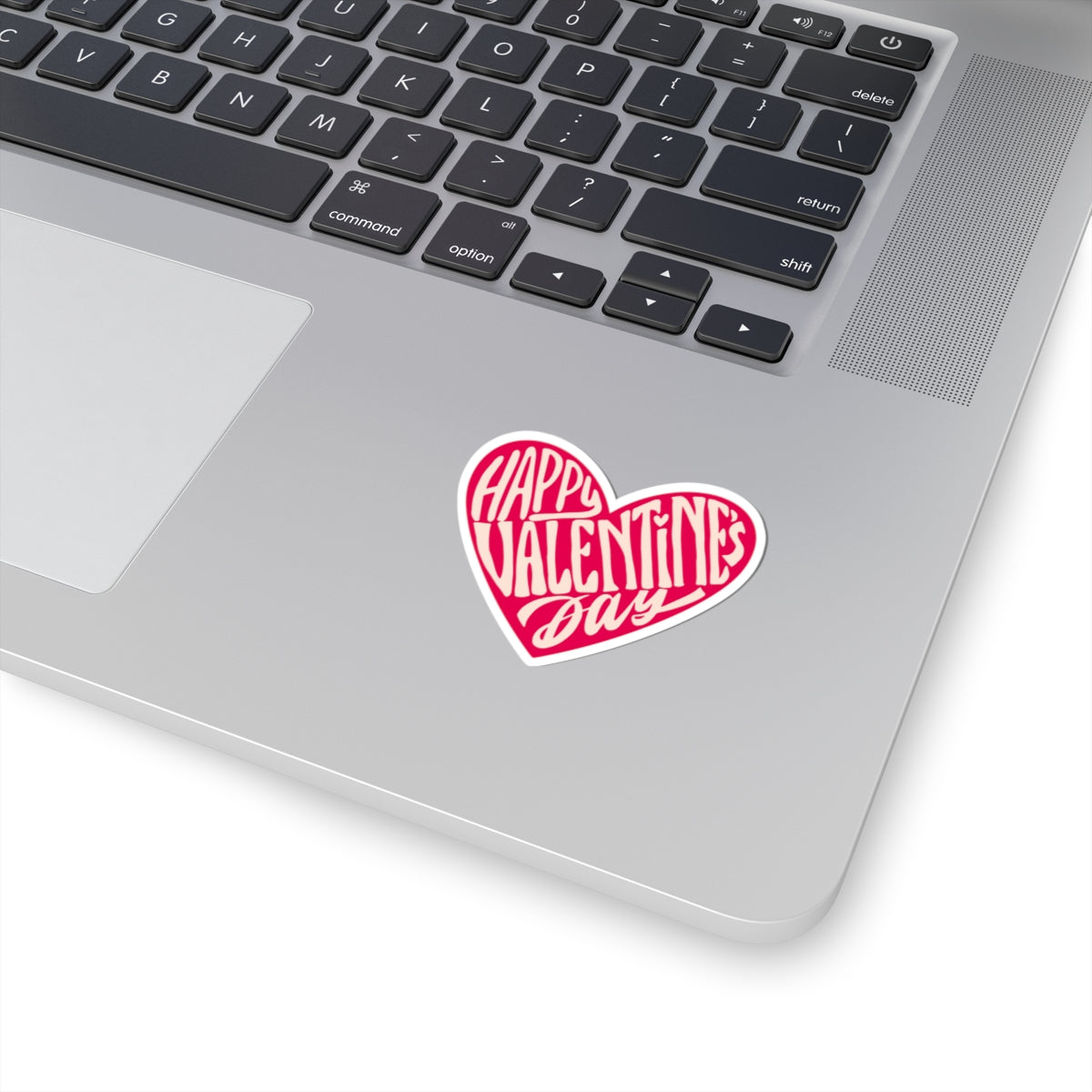 Happy Valentine’s Day Kiss-Cut Sticker – Romantic Heart Design