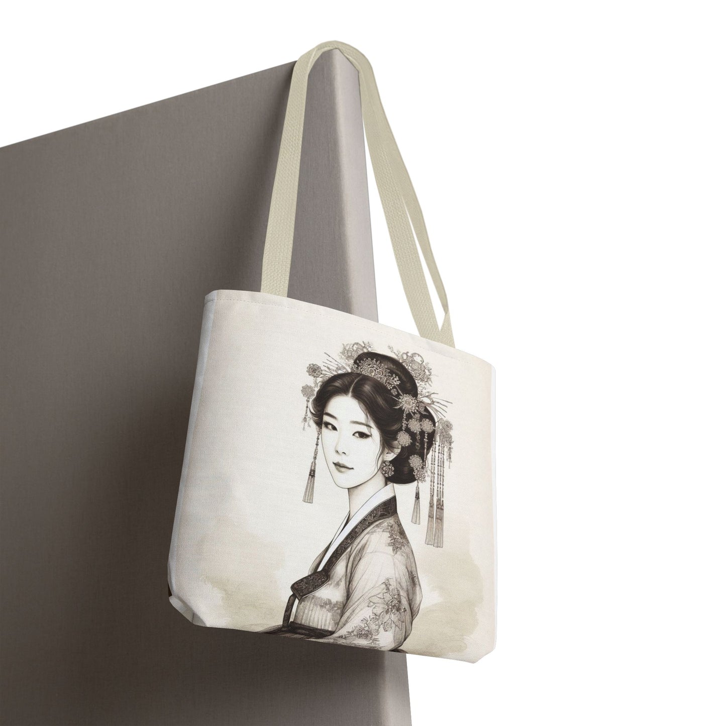 Korean Hanbok Hwang Jini Elegance AOP Tote Bag