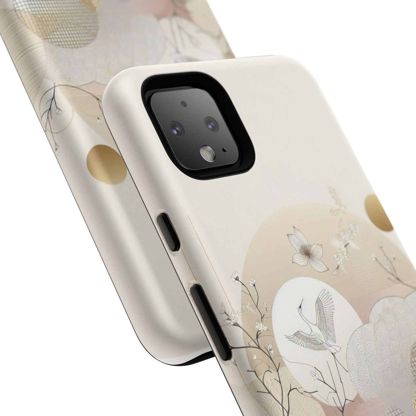 Phone Cases Korean Pattern Beige Aesthetic