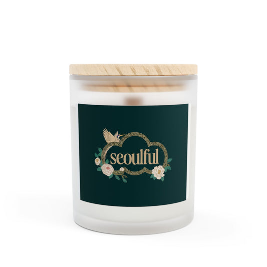 Seoulful Frosted Glass Candle - 11oz | Scented Candle for Relaxation & Home Decor