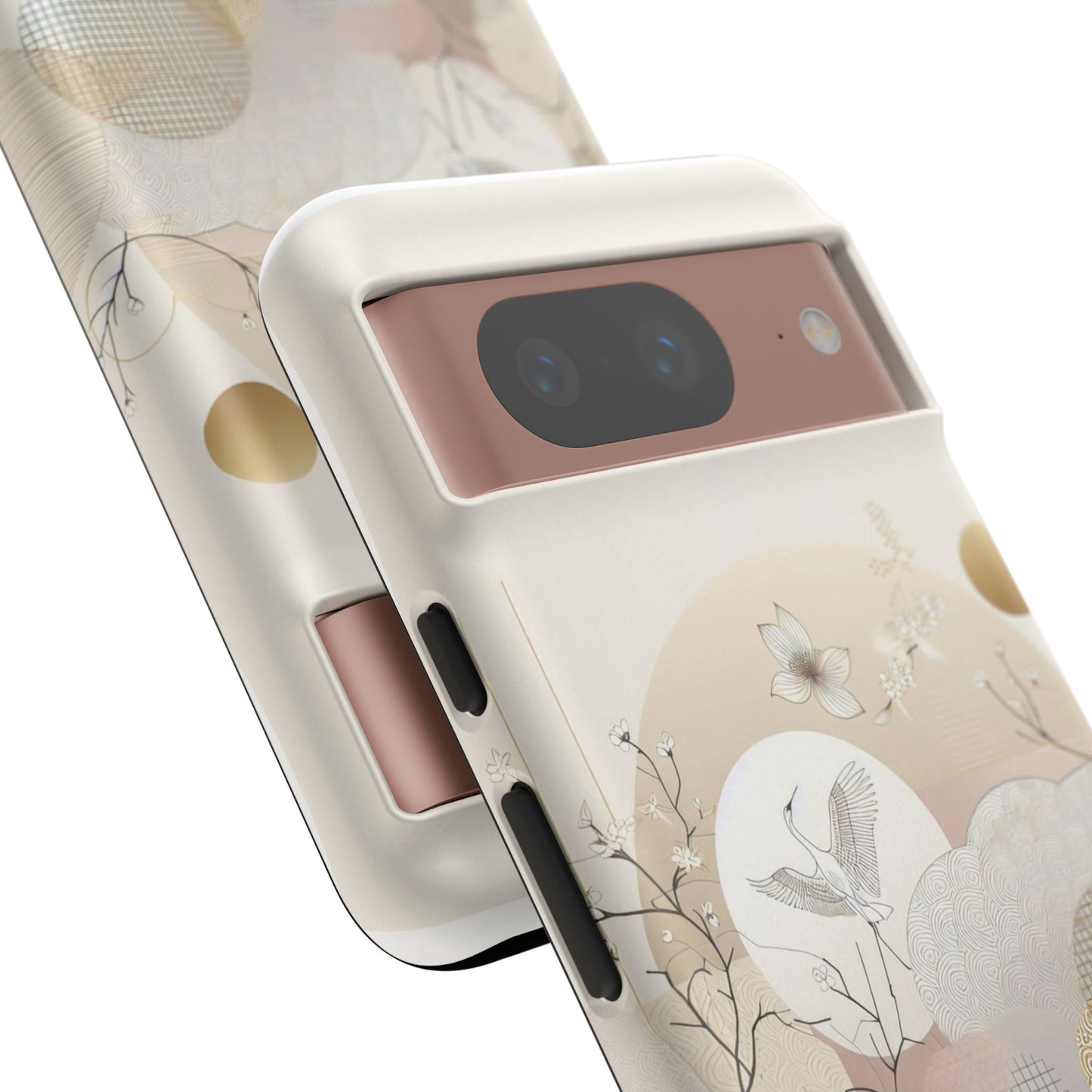 Phone Cases Korean Pattern Beige Aesthetic