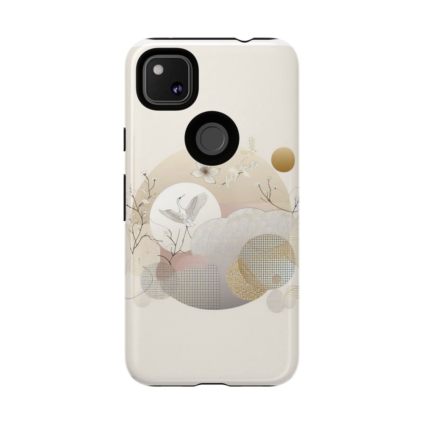 Phone Cases Korean Pattern Beige Aesthetic