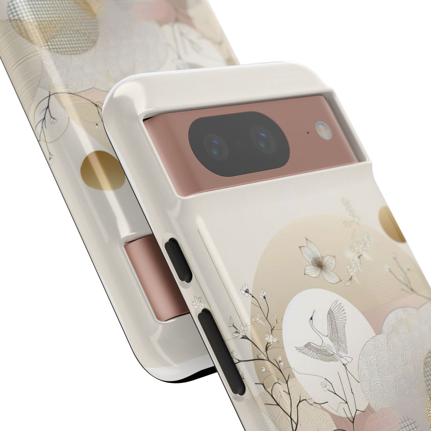 Phone Cases Korean Pattern Beige Aesthetic