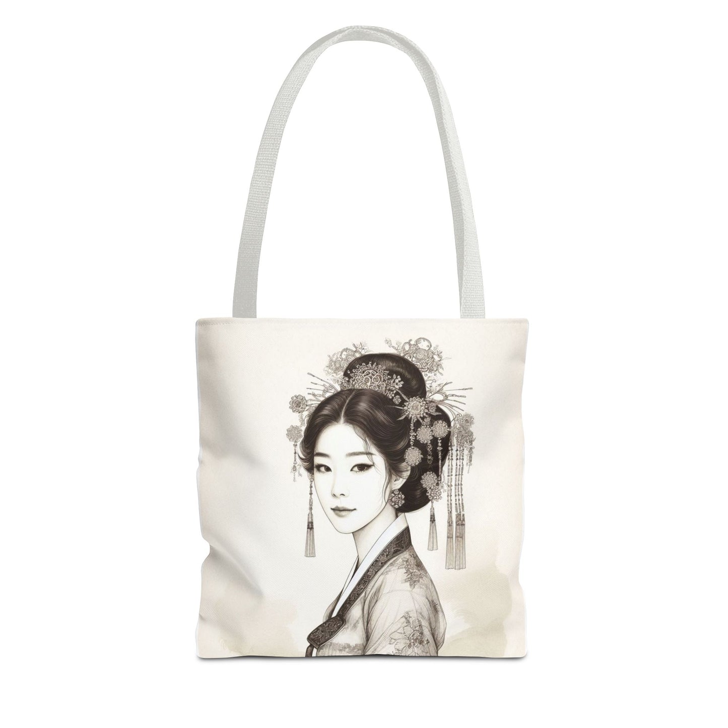 Korean Hanbok Hwang Jini Elegance AOP Tote Bag