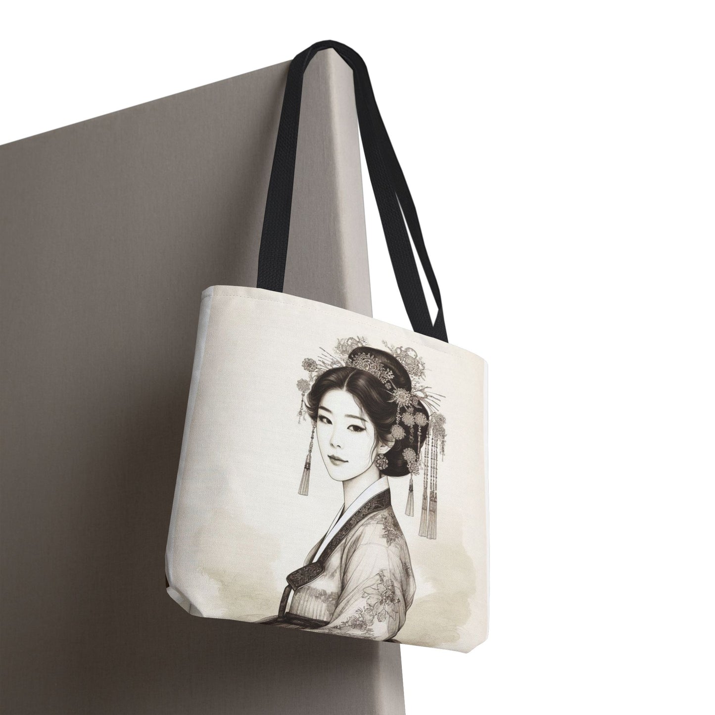 Korean Hanbok Hwang Jini Elegance AOP Tote Bag