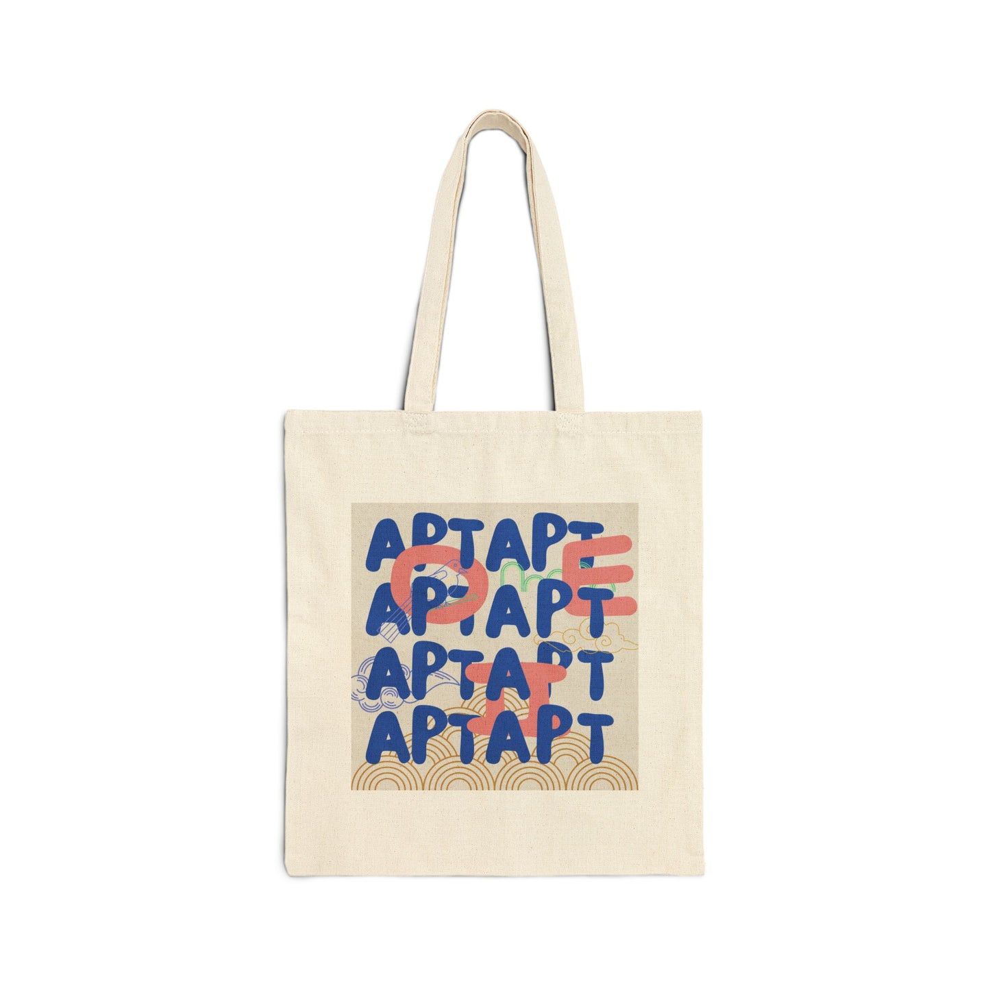 Canvas Tote Bag - Blackping Rose APT Design