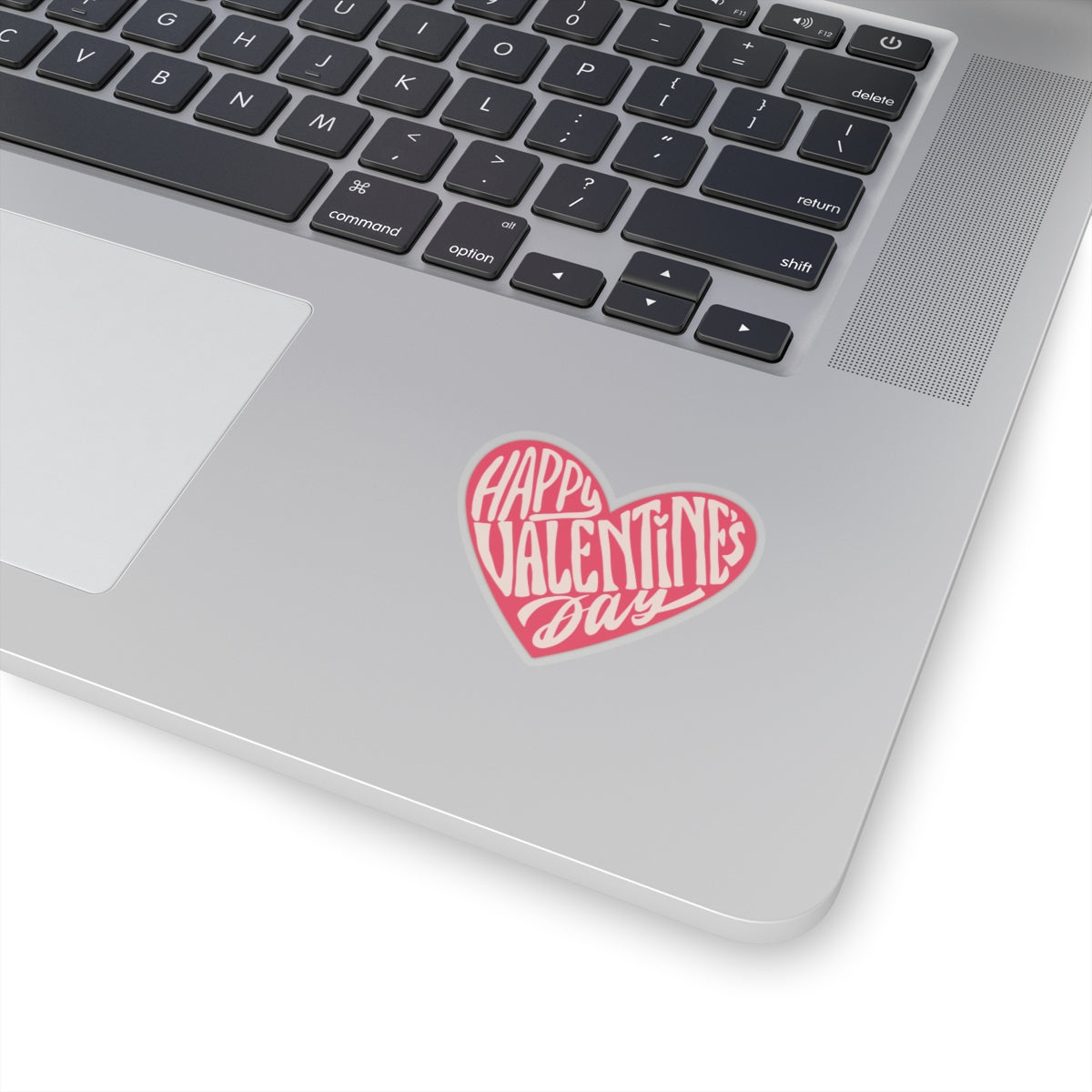 Happy Valentine’s Day Kiss-Cut Sticker – Romantic Heart Design